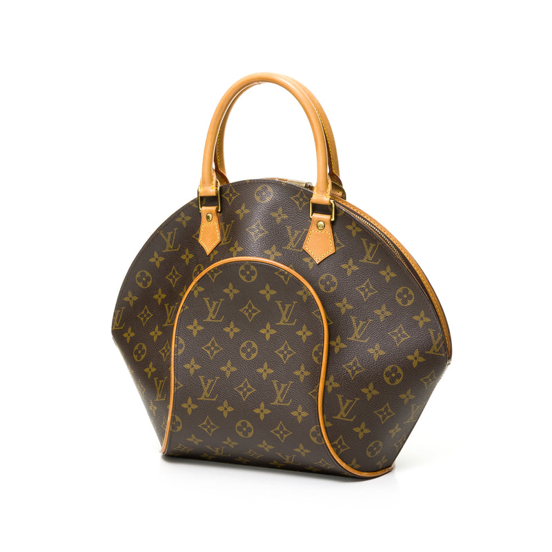 Ellipse MM Top handle bag in Monogram coated canvas, Gold Hardware