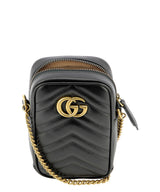 GG Marmont Phone Pouch Bag, Gold Hardware