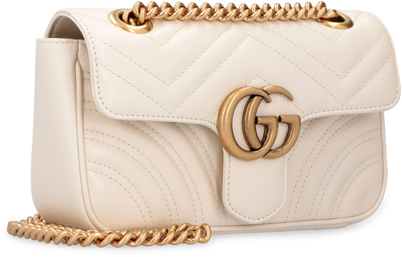 GG Marmont Mini Shoulder Bag, Gold Hardware
