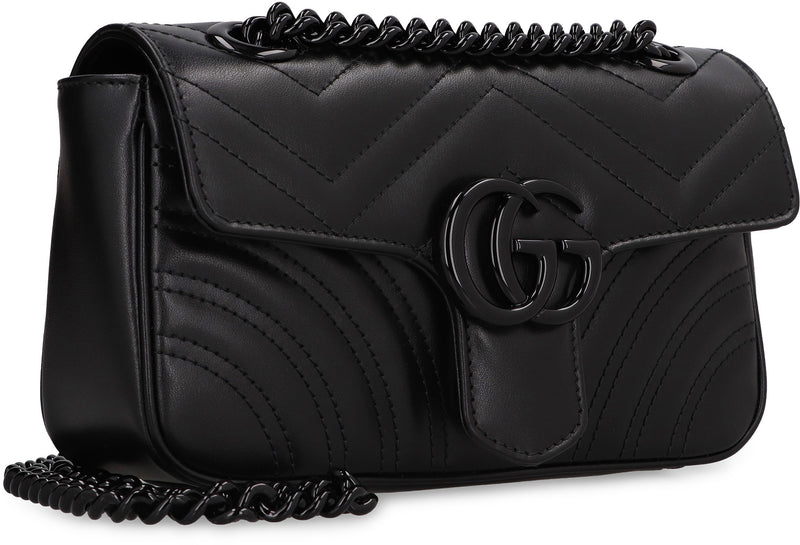 GG Marmont Mini Shoulder Bag, Lacquered Hardware