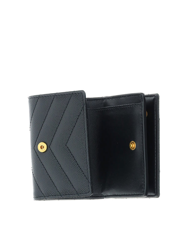 Cassandre Trifold Wallet, Gold Hardware