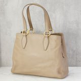 Two-way Tote Bag in Calfskin, Gold Hardware