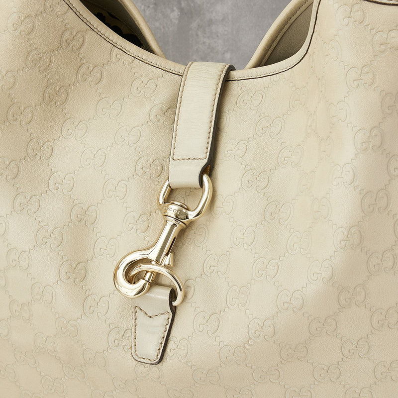 Jackie Large Shoulder bag in Guccissima Leather, Light Gold Hardware