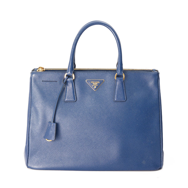 Galleria Medium Top Handle Bag in Saffiano Leather, Gold Hardware