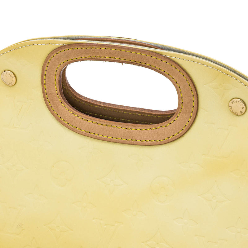 Maple Drive Top Handle Bag in Monogram Vernis Leather, Gold Hardware