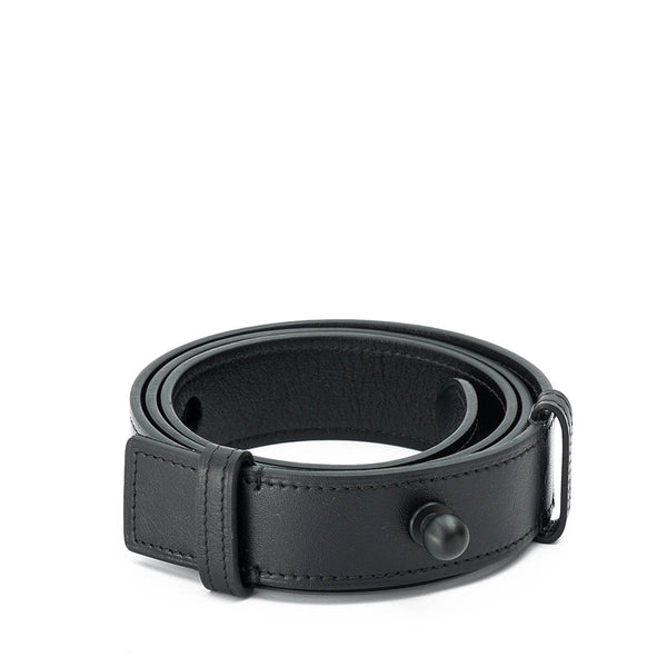 Uniform Belt in Cowhide leather, Lacquered Metal Hardware
