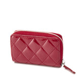 Classic Zip Coin purse in Patent leather, Silver Hardware