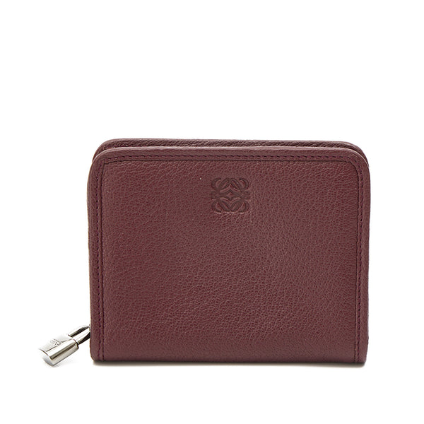 Zipped Wallet in Goat leather, Ruthenium Hardware