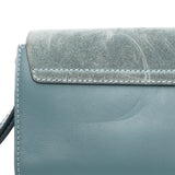 Faye Mini Crossbody bag in Calfskin, Silver Hardware