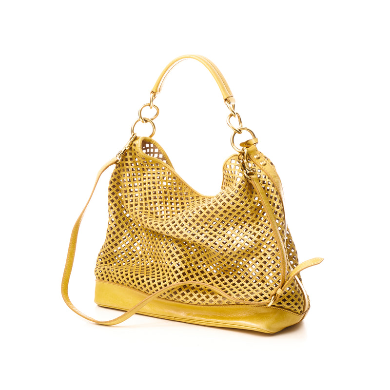 Cut Out Shoulder bag in Calfskin, Gold Hardware