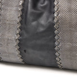 Classic Shoulder bag in Intrecciato Leather, Ruthenium Hardware