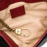 GG Marmont Super Mini Crossbody bag in Calfskin, Gold Hardware