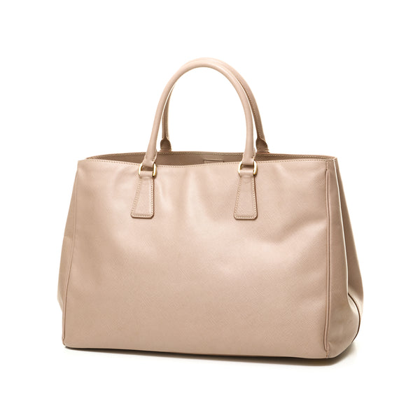 Gardener Large Top handle bag in Saffiano leather, Gold Hardware