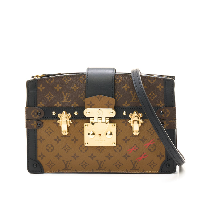 Louis Vuitton Metallic Light Gold Calfskin Side Trunk Light Gold in