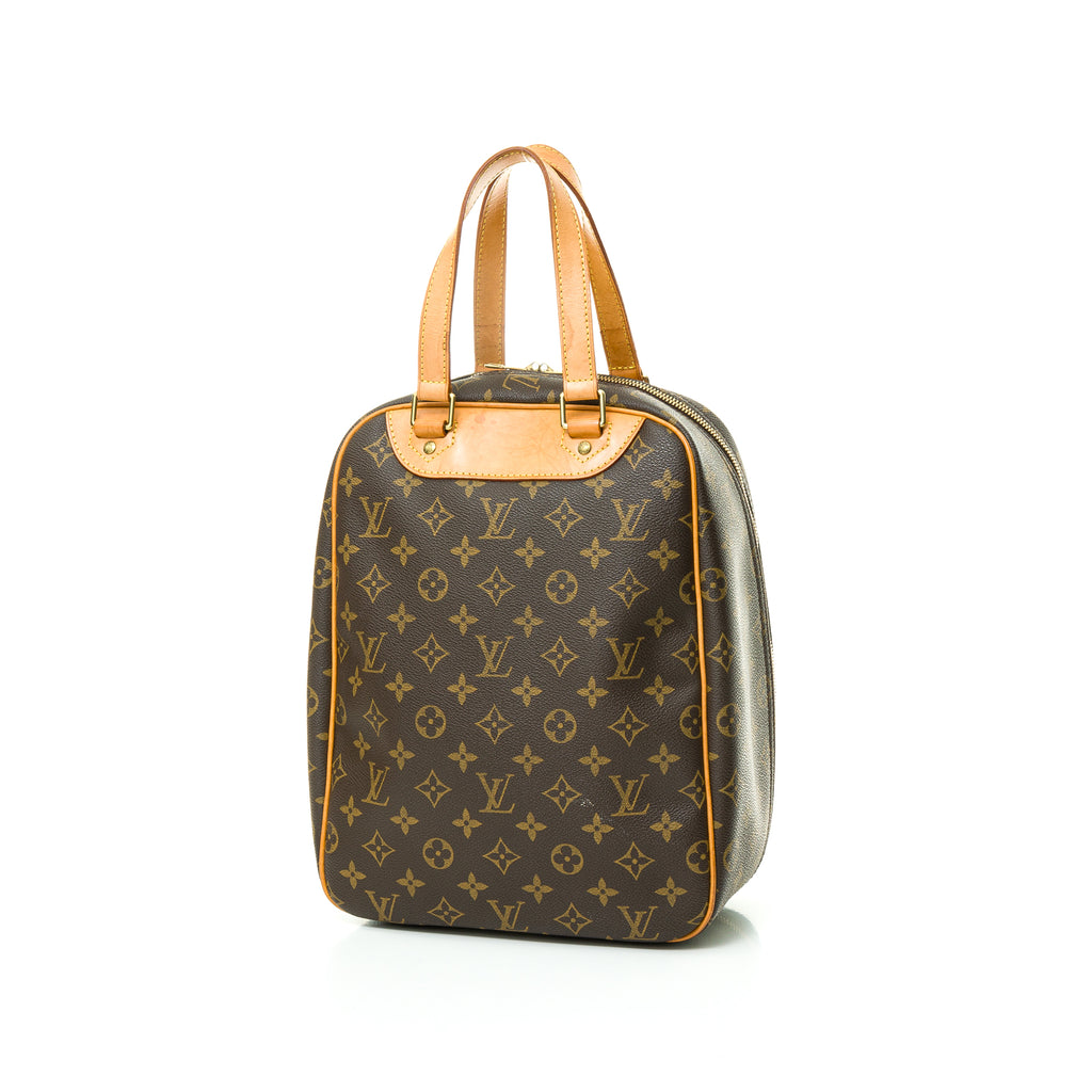 Excursion Top handle bag in Monogram Coated Canvas, Gold Hardware