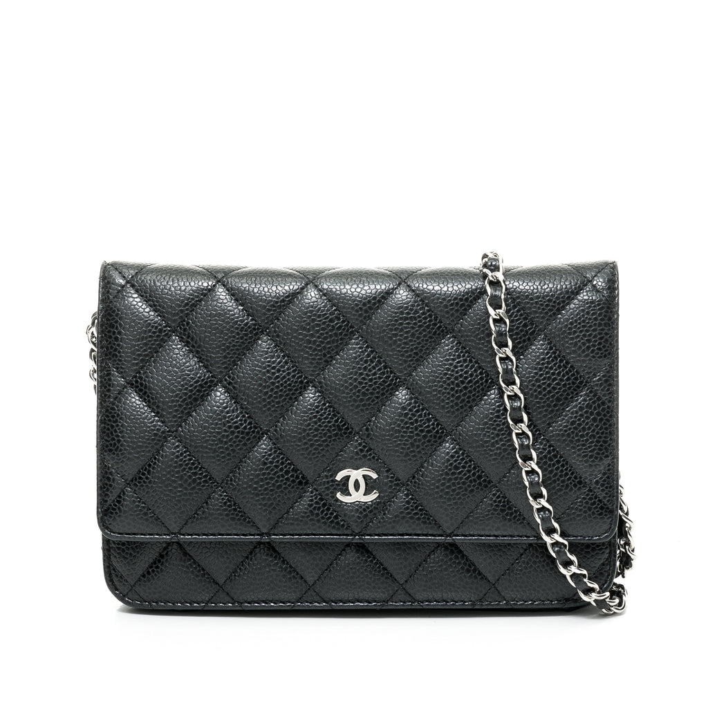 wallet on chain chanel classic bag