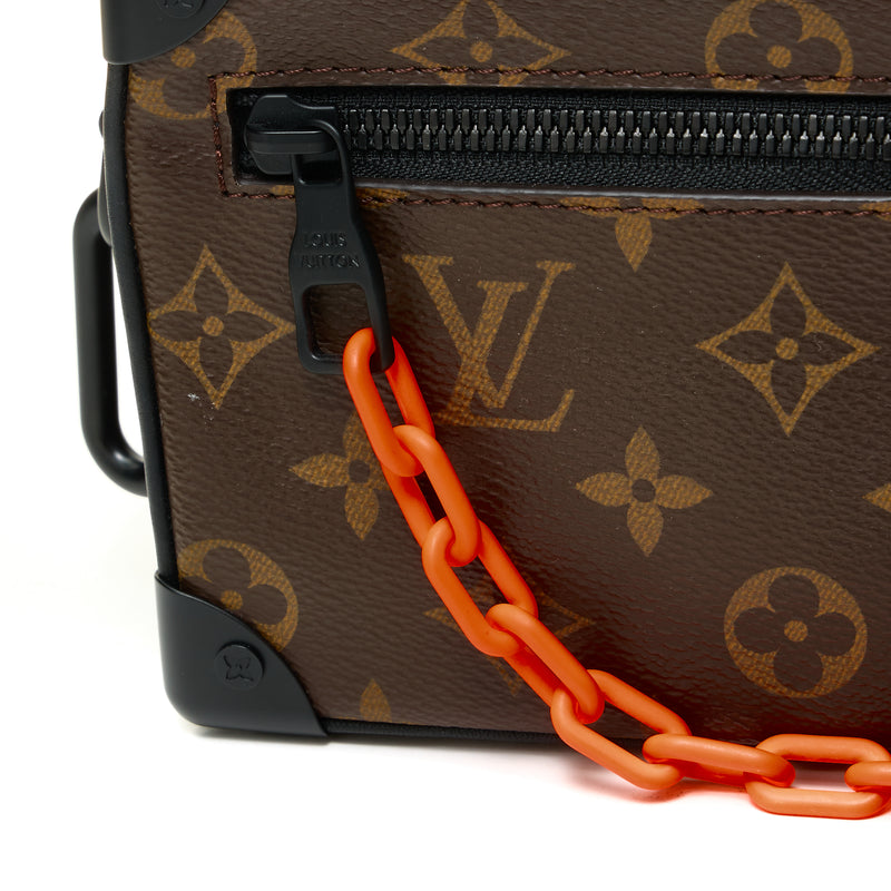 Louis Vuitton Soft Trunk Monogram Brown in Coated Canvas with Black Orange