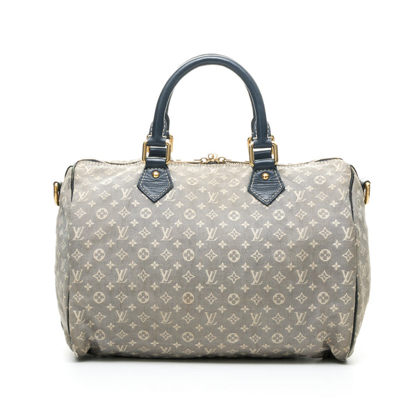 Louis Vuitton Speedy Bandouliere 30 Damier Azur Shoulder Hand Bag Added Insert Preowned