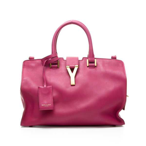 Classic Y Cabas Small Top handle bag in Calfskin, Gold Hardware Hardware
