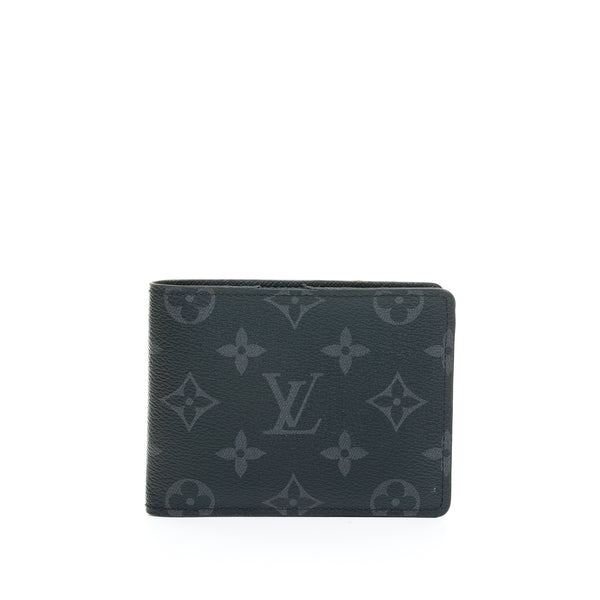 Louis Vuitton Wallet Multiple Monogram Eclipse Split Outdoor Black