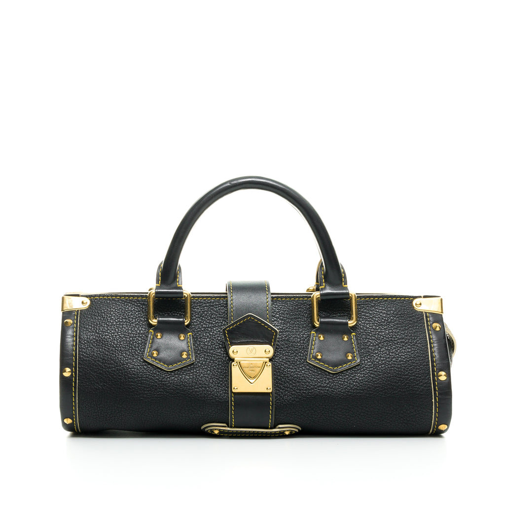 LOUIS VUITTON SUHALI L'EPANOUI PM BAG, goat skin leather, gold tone  hardware, two top handles, push lock closure, a zipper closure at the top  and studded trim, code inside, 24cm x 14cm