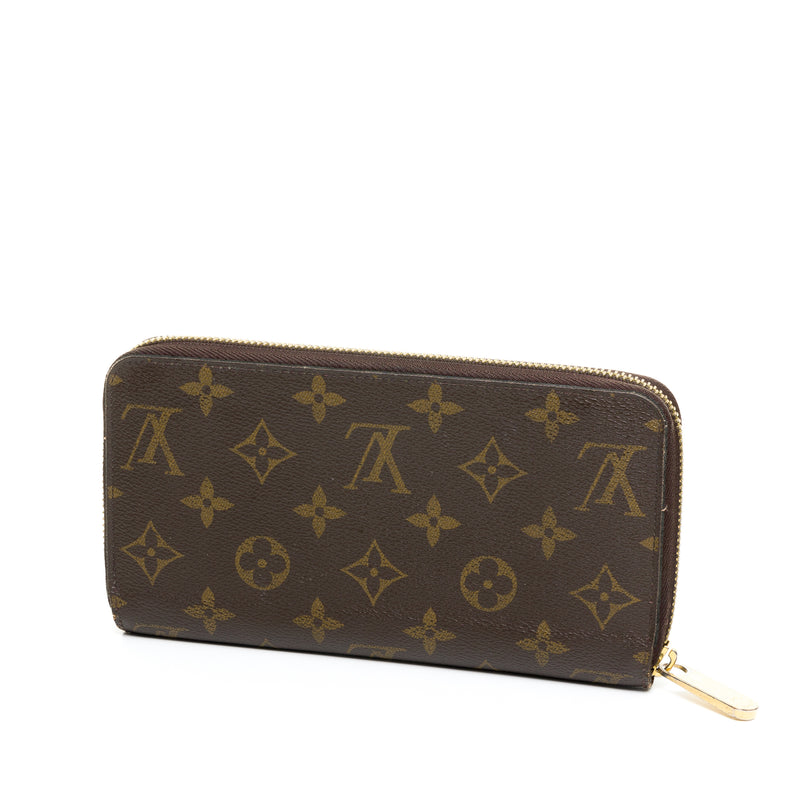 Clemence Wallet in Monogram coated canvas, Gold Hardware