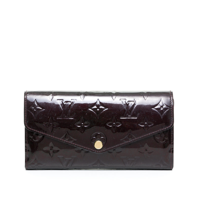 Louis Vuitton Monogram Vernis Patent Leather Sarah Wallet