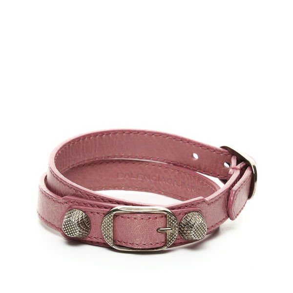 Arena Triple Tour Bracelet Jewellery Accessories in Distressed Leather, Silver Hardware