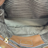 Vitello Daino Top handle bag in Calfskin, Gold Hardware