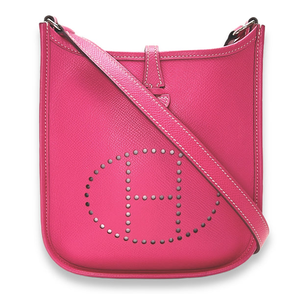 Evelyne TPM Rose Tyrien in Calfskin, Palladium hardware