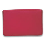 Flap Pink Wallet in Saffiano Leather, Gold hardware