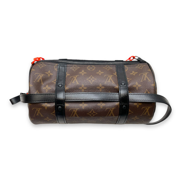 Virgil Abloh Polochon Papillon Brown Crossbody Bag in Monogram Coated Canvas