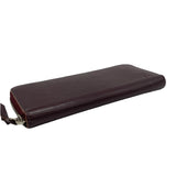 Zippy Purple Wallet in Epi Leather, Sliver hardware