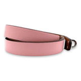 Kelly Double Bracelet T2 Pink in Swift Leather, Silver hardware