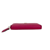 Others Long Pink Wallet in Calfskin, Gold hardware