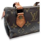 Speedy Top handle Bag Nano Brown in Monogram Coated Canvas , Gold Hardware