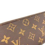 Clemence Wallet  Brown in Monogram Coated Canvas , Gold Hardware