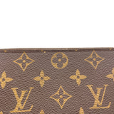 Clemence Wallet  Brown in Monogram Coated Canvas , Gold Hardware