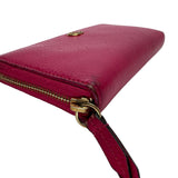 Others Long Pink Wallet in Calfskin, Gold hardware