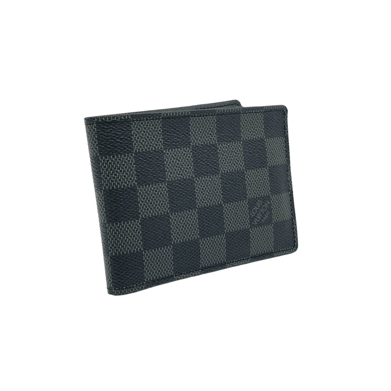 Multiple Damier Graphite Wallet in Coated Canvas