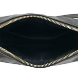 Lou Crossbody Bag Black in Calfskin, Gold hardware