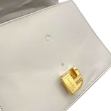 Sylvie Crossbody Bag White in Calfskin, Gold hardware