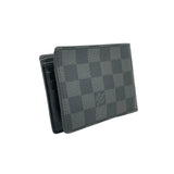 Multiple Damier Graphite Wallet in Coated Canvas