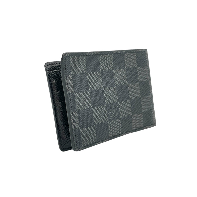 Multiple Damier Graphite Wallet in Coated Canvas