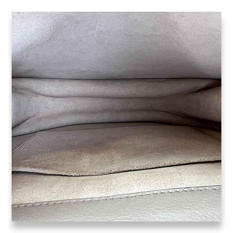 Nile Beige Top Handle Bag in Calfskin, Gold hardware