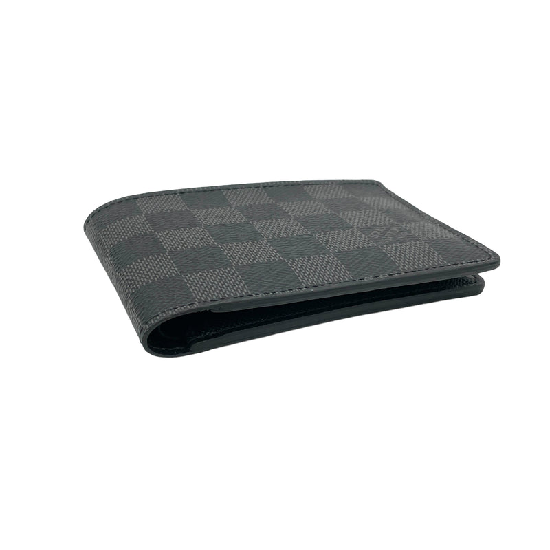 Multiple Damier Graphite Wallet in Coated Canvas