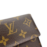 Vintage Wallet Brown in Monogram Coated Canvas, Gold hardware