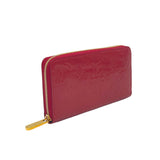 Zippy Long Red Wallet in Monogram Vernis Leather, Gold hardware