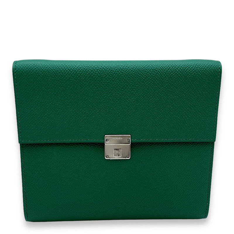 Clic 16 Strap Green in Epsom Leather, Palladium hardware