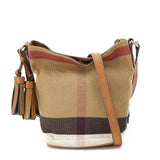 Ashby Mini Bucket Bag in Canvas, Silver Hardware
